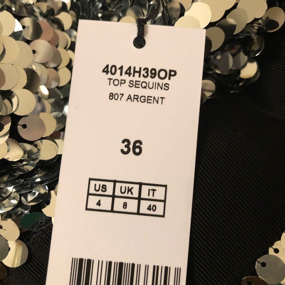 Carven one shoulder sequin top - Picture 4 of 4